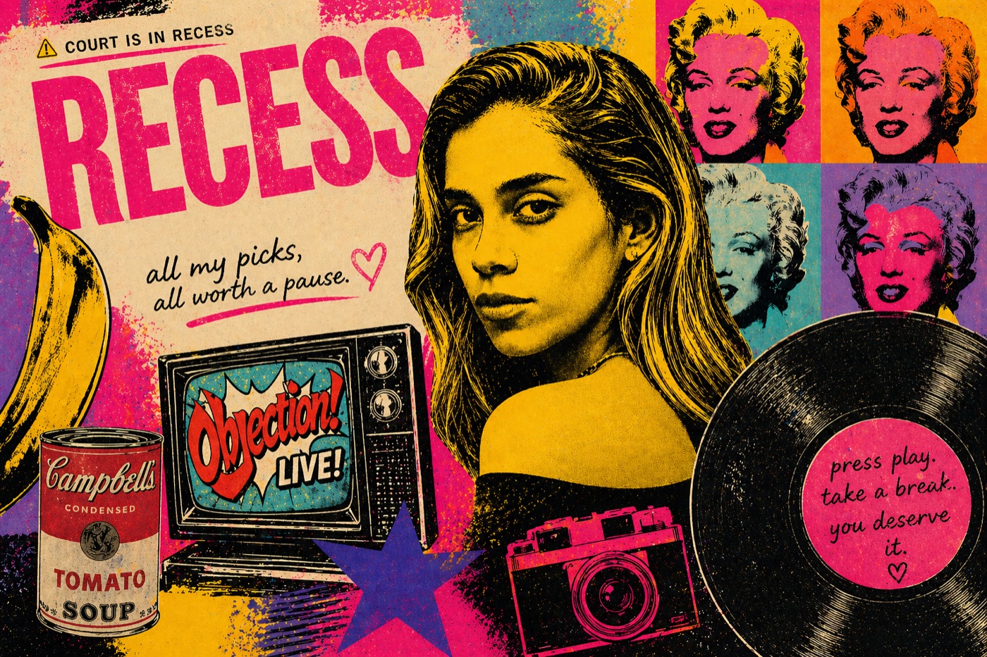 RECESS — Andy Warhol pop-art collage