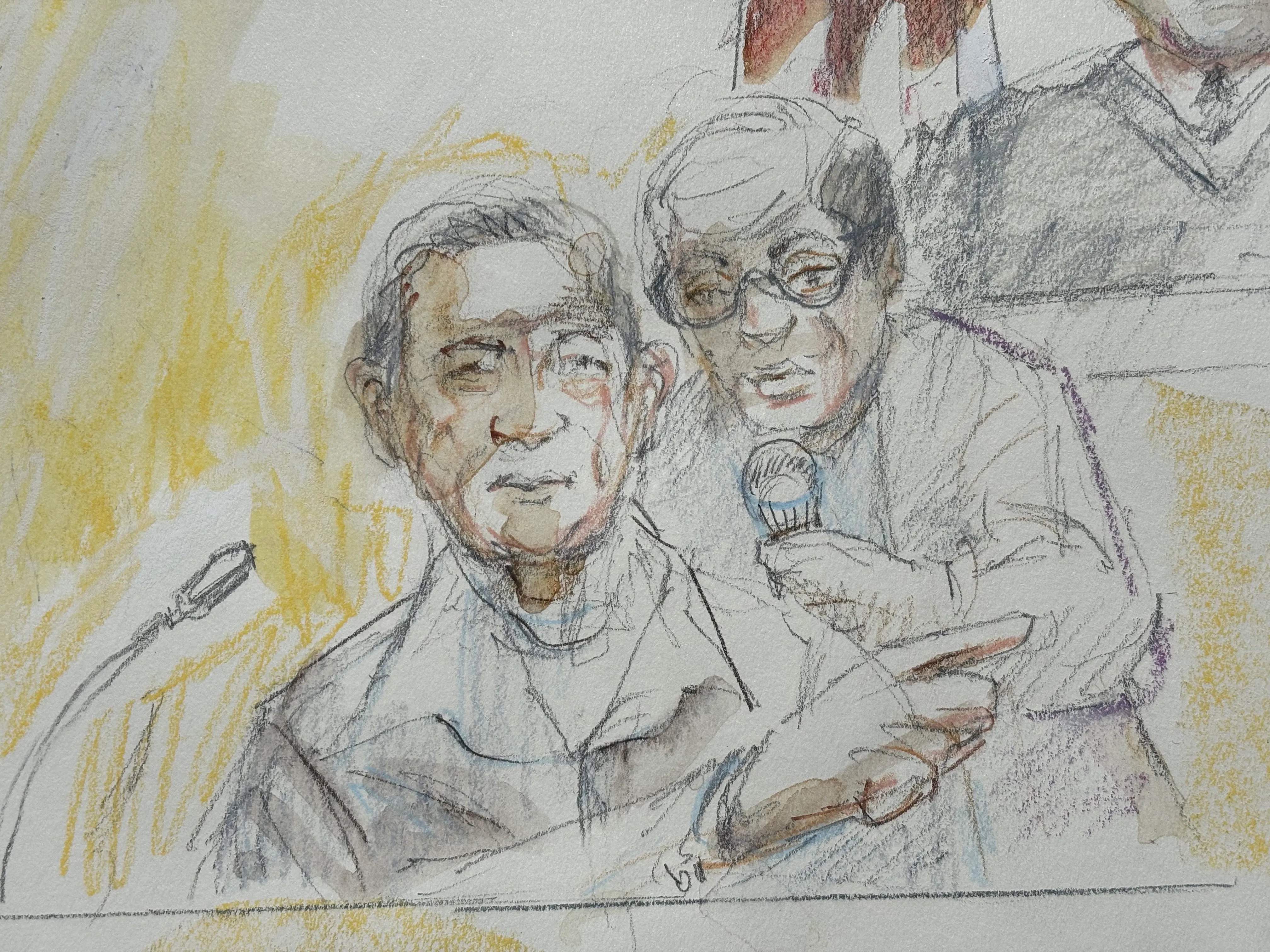 Court sketch: Maya's father in court