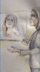 Courtroom sketch: Maya's photo shown to jury
